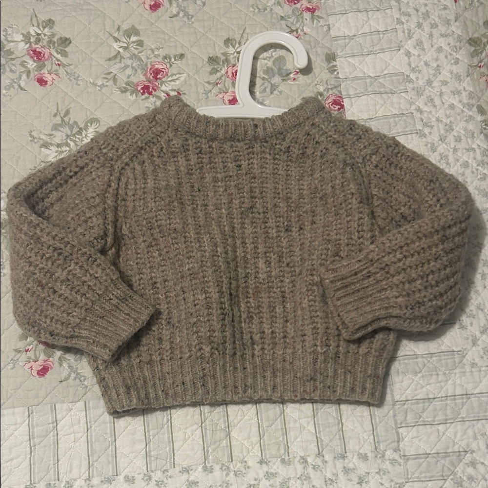 Zara Kids Brown Knit Sweater